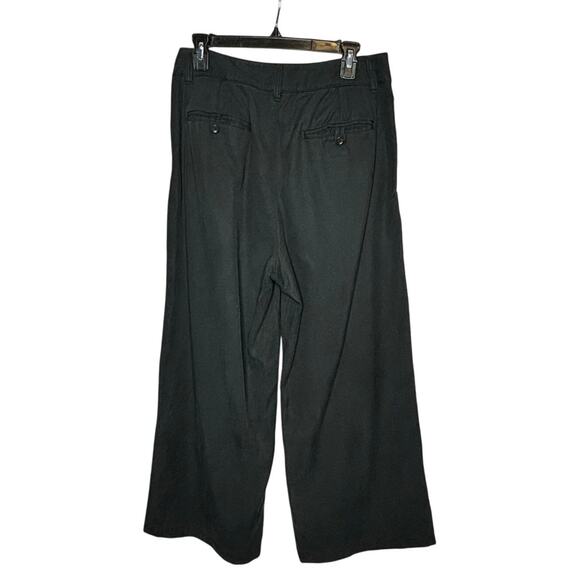 Madewell Black Dark Pavement Harlow Wide Leg Pleated Sailor Pants Size 8 Petite - Picture 4 of 11